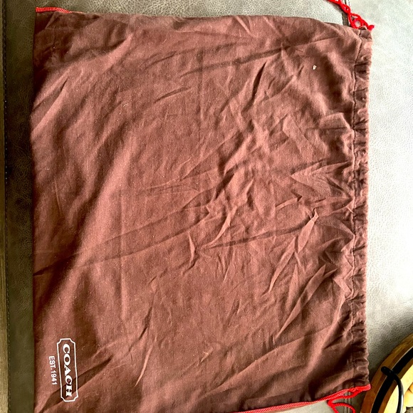 RARE! COACH LARGE BLUE LEATHER CARLY W/ COACH HEART KEY FOB EXCELLENT #10616. - Picture 11 of 13